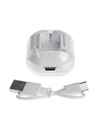 Наушники беспроводные Air31, TWS, вакуумные, Bluetooth 5.0, 45/230 мАч, шумоподавление, белые в прозрачном кейсе 9940119 - фото 15365562