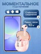 Наушники беспроводные R20, TWS, вкладыши, Bluetooth 5.3, 30/200 мАч, шумоподавление, розовые - Фото 2