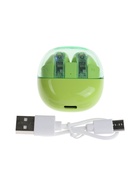 Наушники беспроводные R20, TWS, вкладыши, Bluetooth 5.3, 30/200 мАч, шумоподавление, зелёные - Фото 11
