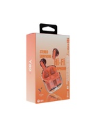 Наушники беспроводные Y89, TWS, вкладыши, Bluetooth 5.3, 30/300 мАч, оранжевые в прозрачном кейсе - Фото 11