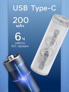 Наушники беспроводные YX11, TWS, вкладыши, Bluetooth 5.3. 28/200 мАч, шумоподавление, белые в прозрачном кейсе - Фото 3