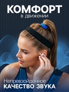 Наушники беспроводные YX11, TWS, вкладыши, Bluetooth 5.3. 28/200 мАч, шумоподавление, чёрные в прозрачном кейсе - Фото 4
