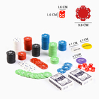 Покер "Время игры", набор для игры (200 фишек, 2 колоды карт, 5 кубиков) - фото 8941863