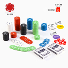 Покер "Время игры", набор для игры (300 фишек, 2 колоды карт, 5 кубиков) - фото 12082327