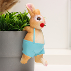 Фигурка для флорариума «Зайчишка с розой», декор на кашпо, 17×7×7 см - Фото 3