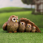 Фигурка полистоун «Семейство сов», 21×11×10 см - Фото 1