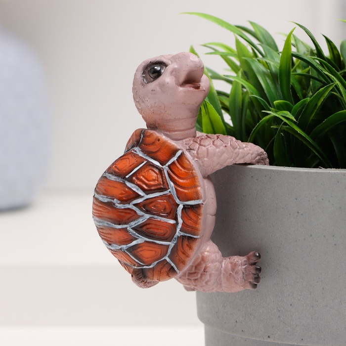 Фигурка на кашпо TAKE IT EASY «Черепашка», для флорариума, 6×6×11 см - Фото 1