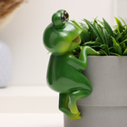 Фигурка для флорариума TAKE IT EASY «Лягушка Квак», декор на кашпо, 10×8×16 см - Фото 2