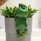 Фигурка для флорариума TAKE IT EASY «Лягушка Квак», декор на кашпо, 10×8×16 см - Фото 3