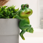 Фигурка для флорариума TAKE IT EASY «Лягушка Бряк», декор на кашпо, 10×8×19 см - Фото 1