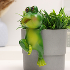 Фигурка для флорариума TAKE IT EASY «Лягушка Бряк», декор на кашпо, 10×8×19 см - Фото 3