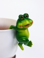 Фигурка для флорариума TAKE IT EASY «Лягушка Бряк», декор на кашпо, 10×8×19 см - Фото 5