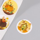 Наклейка бумага "Красивая осень" d=2,5 см 252 шт в рулоне (комплект 2 шт) - фото 23761809