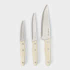 Набор кухонных ножей Genio Ivory, 3 предмета - фото 321125434