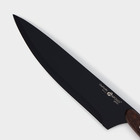 Нож кухонный универсальный Genio BlackStar, лезвие 19 см - фото 4423035