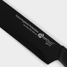 Нож кухонный для мяса Genio Nero Steel, лезвие 18,5 см - Фото 3