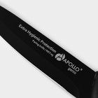 Нож кухонный для овощей Genio Nero Steel, лезвие 9 см - Фото 3