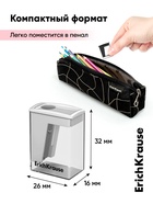 Точилка ErichKrause. City Mini Classic, с контейнером, МИКС - Фото 3