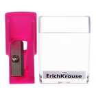 Точилка ErichKrause City Mini Vivid, 1 отверстие, с контейнером, пластиковая, МИКС 10343493