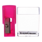 Точилка ErichKrause City Mini Vivid, 1 отверстие, с контейнером, пластиковая, МИКС - Фото 6