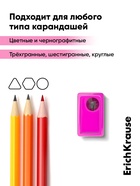 Точилка ErichKrause. City Mini Vivid, с контейнером, МИКС - Фото 5