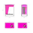 Точилка ErichKrause City Mini Vivid, 1 отверстие, с контейнером, пластиковая, МИКС - Фото 7