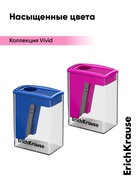 Точилка ErichKrause. City Mini Vivid, с контейнером, МИКС - Фото 7