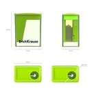 Точилка ErichKrause «City Mini» Neon, 1 отверстие, с контейнером, пластиковая, МИКС 10343495