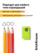 Точилка ErichKrause. City Mini Neon, с контейнером, МИКС - Фото 6