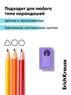Точилка ErichKrause. City Pastel, с контейнером, МИКС - Фото 6