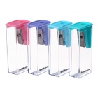 Точилка ErichKrause City Pastel, 1 отверстие, с контейнером, пластиковая, МИКС 10343499