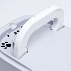 Туалет-домик для кошек закрытый с дверцей 43×32×33 см, серый - Фото 8