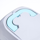 Туалет-домик для кошек закрытый с дверцей 43×32×33 см, бирюзово-серый - Фото 7