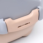 Туалет-домик угловой для кошек закрытый с дверцей 57×46×37 см, бежево-серый - Фото 11