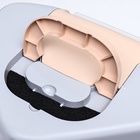 Туалет-домик угловой для кошек закрытый с дверцей 57×46×37 см, бежево-серый - Фото 10