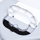 Туалет-домик для кошек закрытый с верхним входом 57*46*37 см, тёмно-серый - фото 23776697