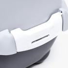 Туалет-домик для кошек закрытый с верхним входом 57*46*37 см, тёмно-серый - фото 23776698