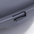 Туалет угловой с рамкой 55*45*13 см, серый - фото 23776703