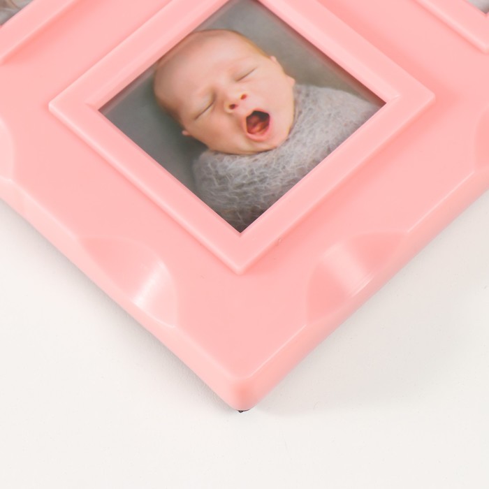 Мультирамка "12 месяцев" коллаж на 12 фото 10х15 см, розовый