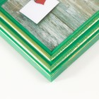 Мультирамка PLATINUM коллаж на 9 фото 10х15 см, зелёный с золотом - Фото 2