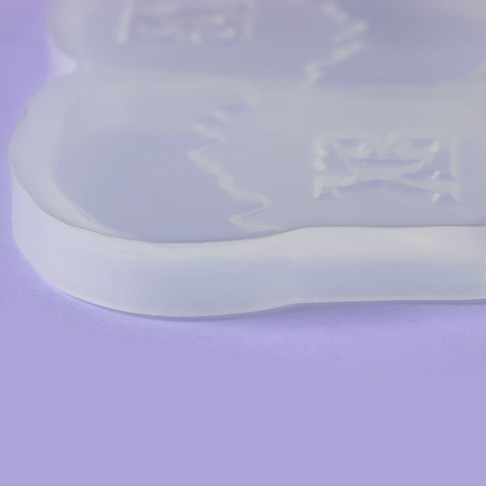 Силиконовый молд для леденцов и шоколада «Куличи», 14,2×8 см, цвет прозрачный
