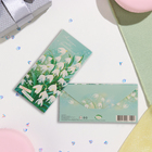 Конверт для денег "Нежности, любви, вдохновения!" глиттер, конгрев, подснежники, 17х8 см (комплект 10 шт) - фото 48630646