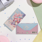 Конверт для денег "С Днём Рождения!" цветы в коробке, 17х8 см - фото 23776915