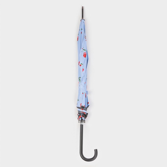 Зонт - трость полуавтоматический «Вишня», эпонж, 8 спиц, R = 51 см, цвет МИКС