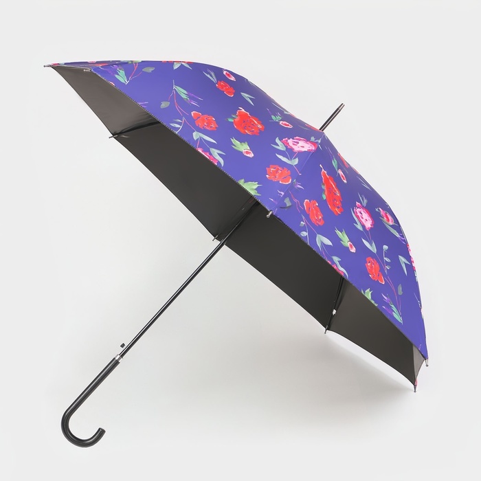 Зонт - трость полуавтоматический «Пионы», эпонж, 8 спиц, R = 51 см, цвет МИКС - фото 1927048087
