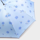 Зонт - трость полуавтоматический «Цветочки», эпонж, 8 спиц, R = 51 см, цвет МИКС - фото 9159249
