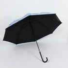 Зонт - трость полуавтоматический «Цветочки», эпонж, 8 спиц, R=51/60 см, d=102 см, МИКС - Фото 3