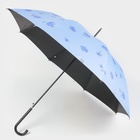 Зонт - трость полуавтоматический «Цветочки», эпонж, 8 спиц, R = 51 см, цвет МИКС - фото 9159240