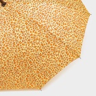 Зонт - трость полуавтоматический «Леопард», эпонж, 10 спиц, R = 50 см, цвет МИКС - Фото 11