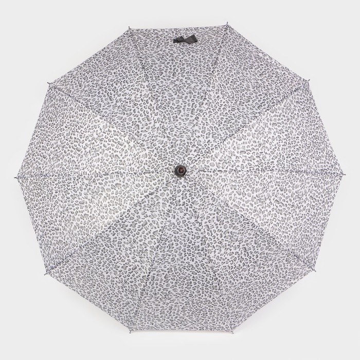 Зонт - трость полуавтоматический «Леопард», эпонж, 10 спиц, R = 50 см, цвет МИКС